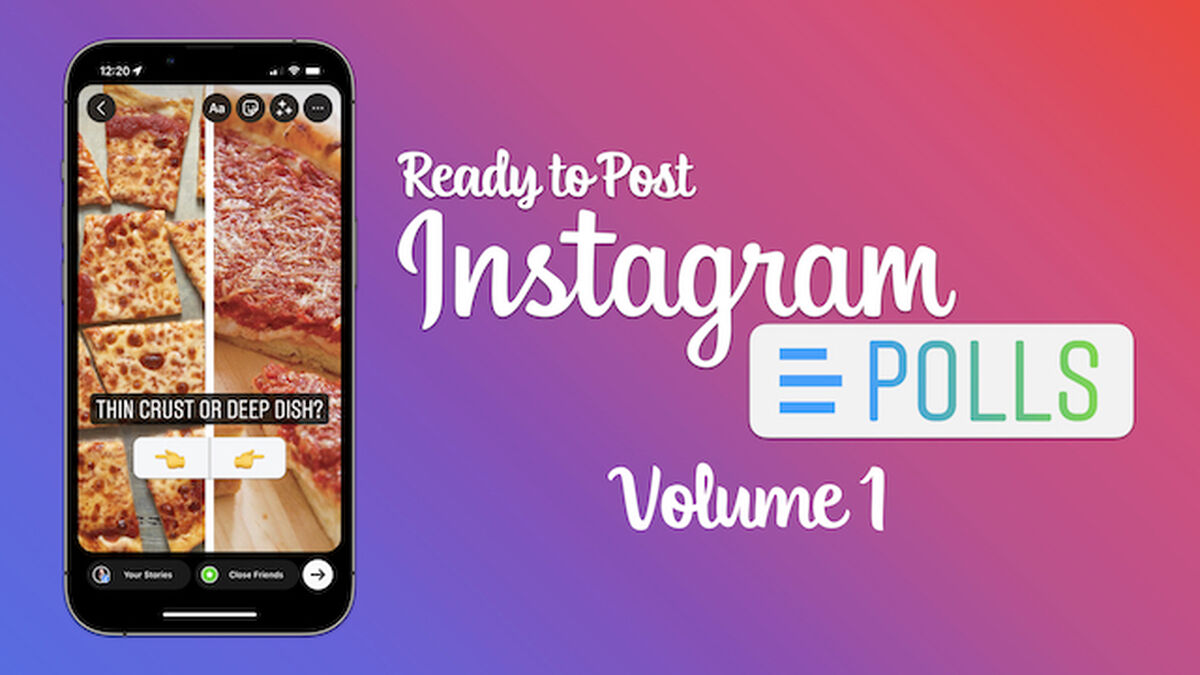 Ready-to-Post Instagram Polls - Volume 1 image number null
